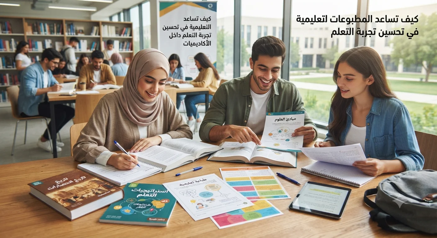 كيف تساعد المطبوعات التعليمية في تحسين تجربة التعلم داخل الأكاديميات؟