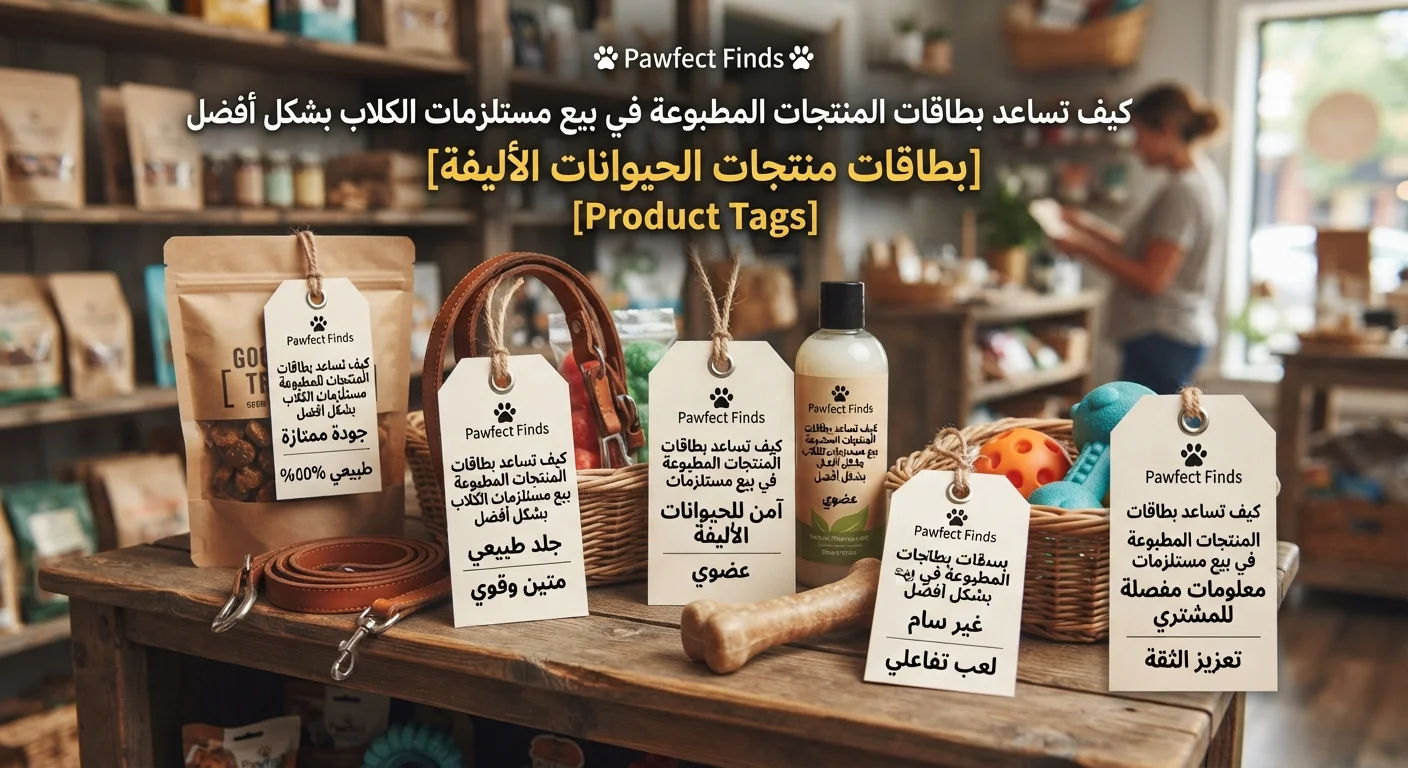 كيف تساعد بطاقات المنتجات المطبوعة في بيع مستلزمات الكلاب بشكل أفضل؟