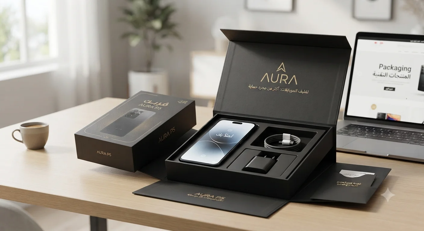 كيف يؤثر تصميم Packaging على بيع المنتجات التقنية أونلاين