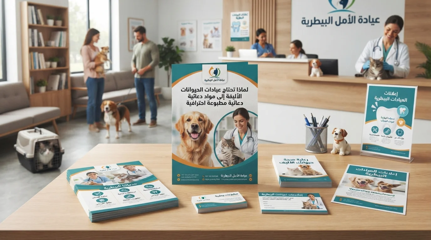 لماذا تحتاج عيادات الحيوانات الأليفة إلى مواد دعائية مطبوعة احترافية؟