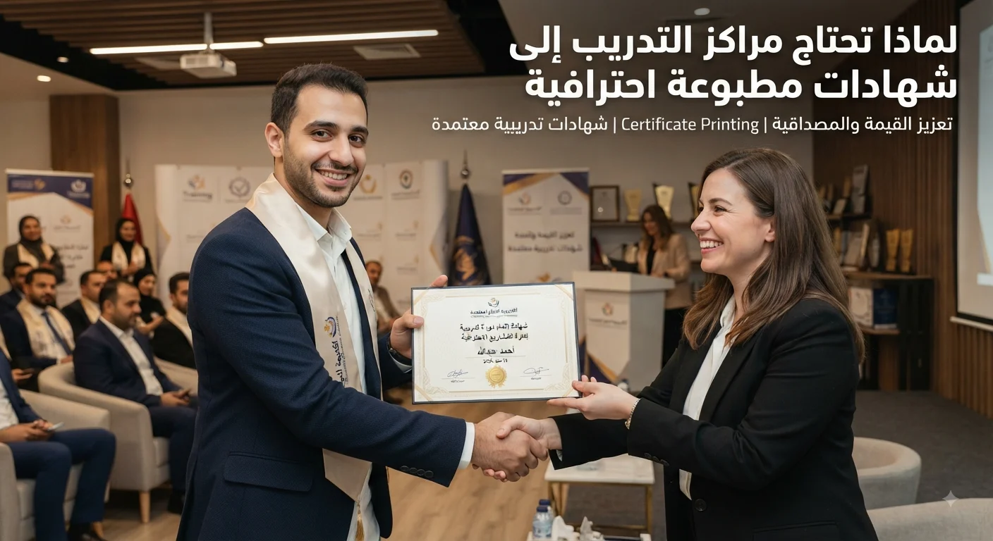لماذا تحتاج مراكز التدريب إلى شهادات مطبوعة احترافية؟