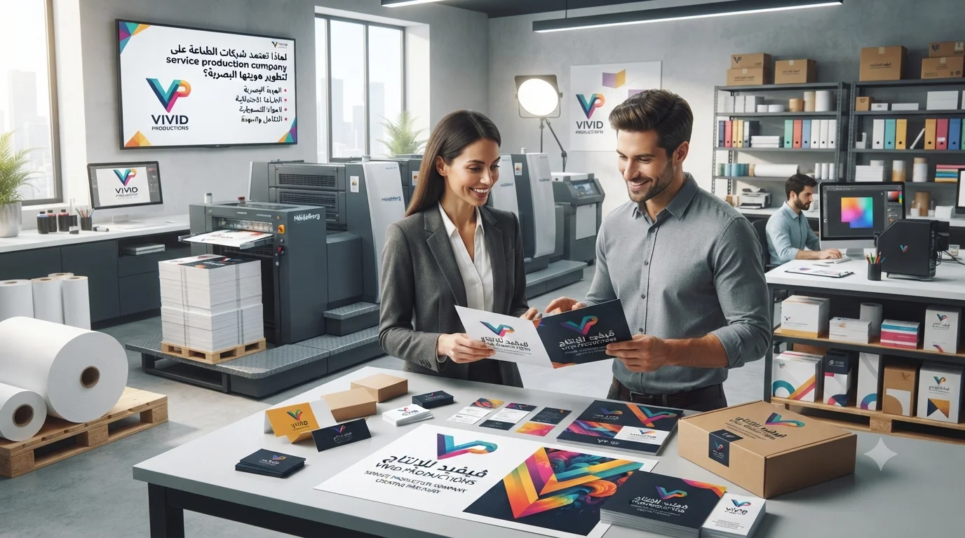 لماذا تعتمد شركات الطباعة على service production company لتطوير هويتها البصرية؟